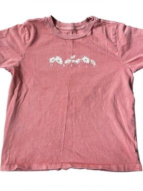 O’Neill Women’s Surfer Tee Dusty Pink Shirt Short Sleeve Size XS 100% Cotton